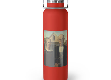 American Gothic by Grant Wood Copper Vacuum Insulated Bottle, 22oz
