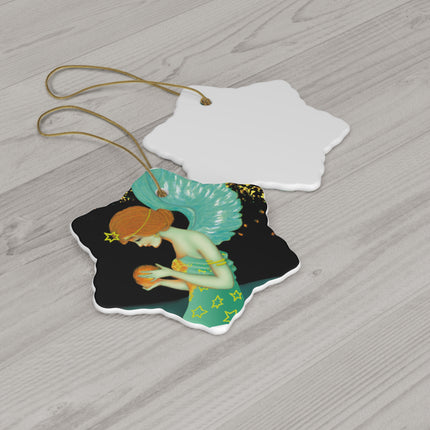 Twilight Angel Ceramic Ornament, 4 Shapes