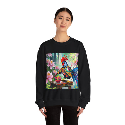 Cyberpunk Rooster Unisex Heavy Blend™ Crewneck Sweatshirt