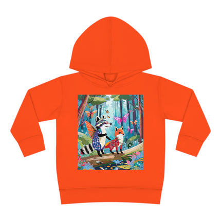 Whimsical Woodland Toddler Pullover Fleece Hoodie