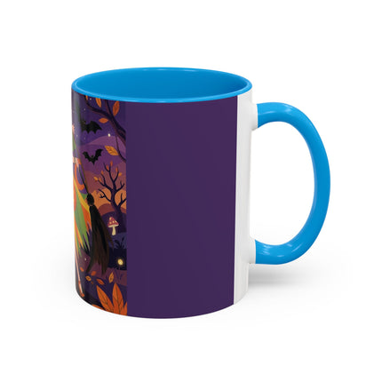 🎃🧙 The Witch Of Jack-O'-Lantern Hollow Colorful Mug – Whimsical Halloween Charm