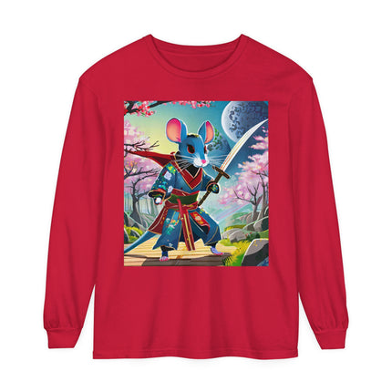 Cyber Samurai Rat Long Sleeve T-Shirt