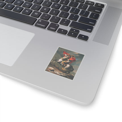 Napoleon Crossing the Alps by Jacques-Louis David Kiss-Cut Stickers (4 Sizes)