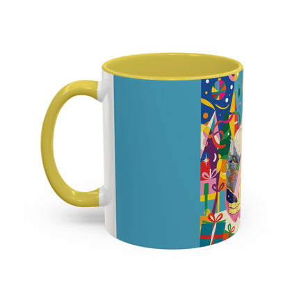 🎀✨ The Christmas Court Of Joy Colorful Mug – Art Deco Holiday Fantasy