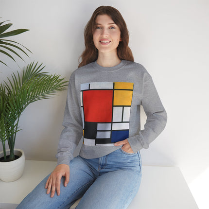 Composition with Red, Yellow, Blue, and Black by Piet Mondrian Heavy Blend™ Crewneck Sweatshirt