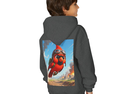 Cardinal Dive Bomber Youth Heavy Blend Hooded Sweatshirt