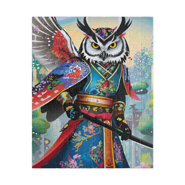 Cyberpunk Samurai Owl Puzzle (110, 252, 520, 1014-piece)