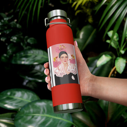 Pierrot & Fairies Dressed in Pink by Sofia Chiostri Copper Vacuum Insulated Bottle, 22oz