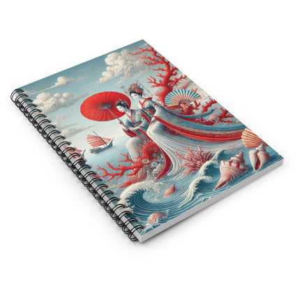 Ladies by the Quiet Sea Spiral Notebook - Ruled Line