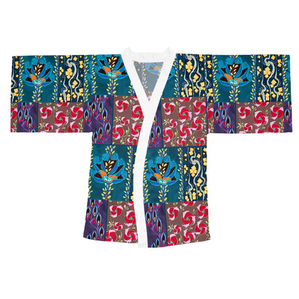 Floral Pattern by Emile-Alain Séguy Long Sleeve Kimono Robe (AOP)