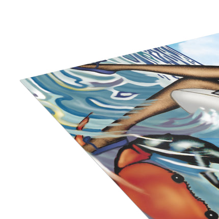 Playful Waves and Fashion Follies Postcard Bundles (envelopes included)