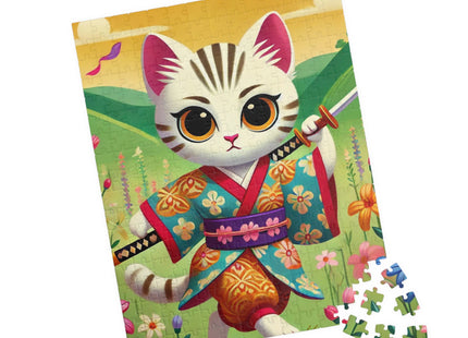 Samurai Kitten Spiral Puzzle (110, 252, 520-piece)