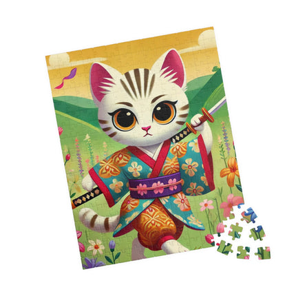 Samurai Kitten Spiral Puzzle (110, 252, 520-piece)