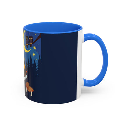 🎃🐈‍⬛ The Little Pumpkin Witch And Her Black Cat Colorful Mug – Whimsical Halloween Charm