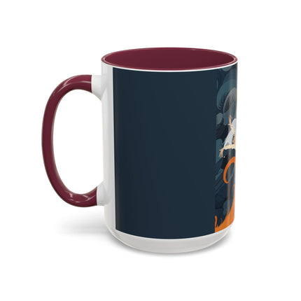 Flame of the Tempest Colorful Mugs – Fiery Storm & Dramatic Elegance