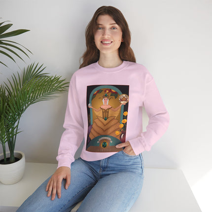 June & Pearl, Alexandrite (from the Gem Series) by Sofia Chiostri Heavy Blend™ Crewneck Sweatshirt