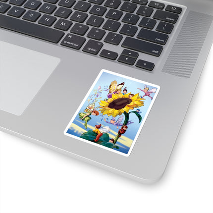 Sunflower Fairies by Margaret Tarrant Kiss-Cut Stickers (4 Sizes)