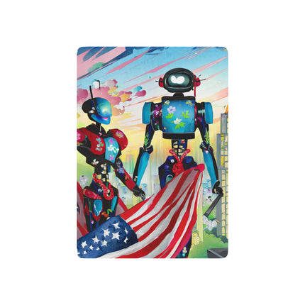 High Fashion Cyberpunk CIA Robots Playing Cards