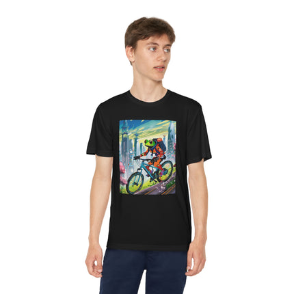 Cyberpunk Frog Youth Competitor Tee