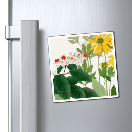 Clerodendrum & Rudbeckia by Tanigami Kônan Magnets (3 Sizes)