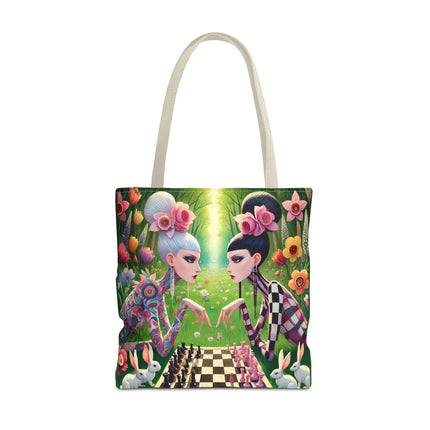 The Spring Gambit: A Fairy’s Move Tote Bag – Whimsical Chess & Spring Magic