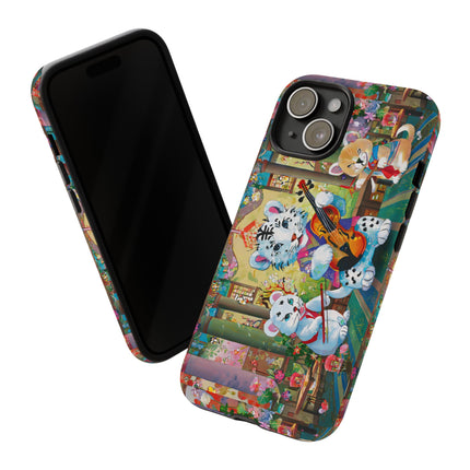 Melodies of the Snow Lion Cub Phone Cases