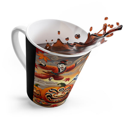 Halloween Rabbit’s Kabuki Jack-o’-Lanterns Latte Mug