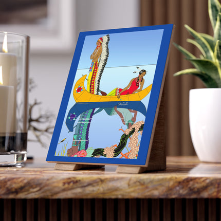 Le long du Missouri by George Barbier Ceramic Tile