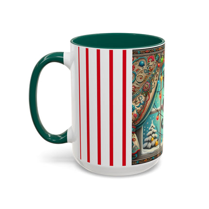 Mischief in Tinselland Colorful Mugs (11oz, 15oz)
