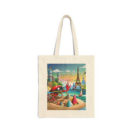 Crab Architect Cotton Canvas Tote Bag