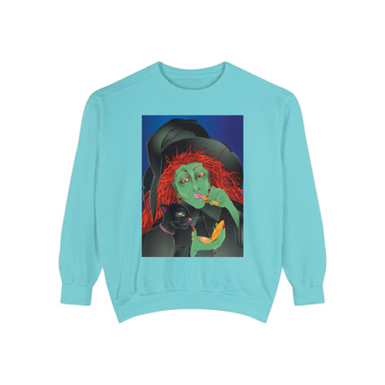 Mirror, Mirror A Witch's Touch Unisex Garment-Dyed Sweatshirt