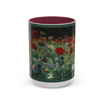 A Study of Poppies for Carnation, Lily, Lily, Rose by John Singer Sargent Colorful Mugs (11oz, 15oz)
