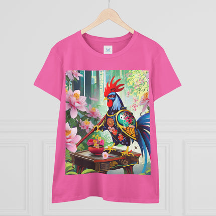 Cyberpunk Rooster Cotton Tee