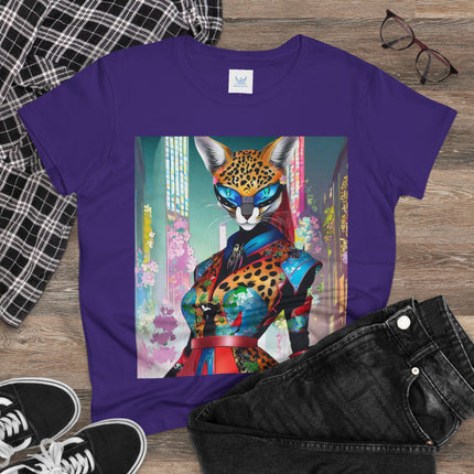 Cyber Cat Glamour Cotton Tee