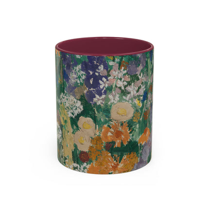 Flowers on the Mountain by August Babberger Colorful Mugs (11oz, 15oz)