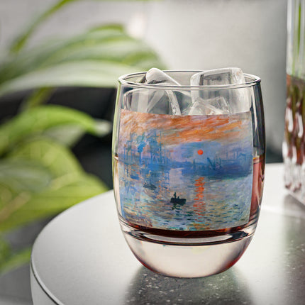 Sunrise by Claude Monet Whiskey Glass