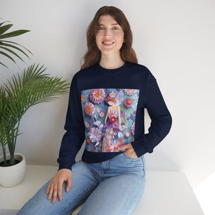 Aster Fairy Unisex Heavy Blend™ Crewneck Sweatshirt