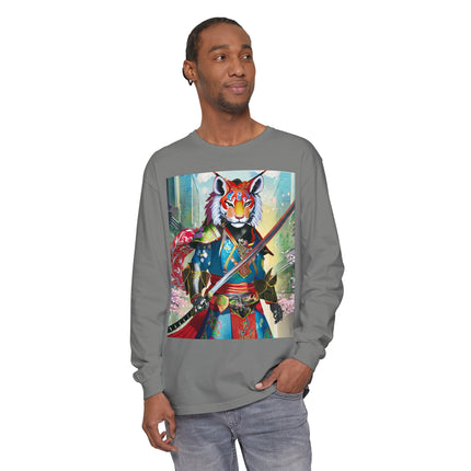 Cyberpunk Samurai Lion Long Sleeve T-Shirt