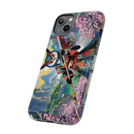 Cyberpunk Samurai Owl Phone Cases