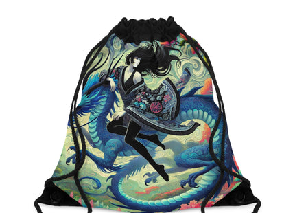 Mystic Guardian of the Sky Drawstring Bag
