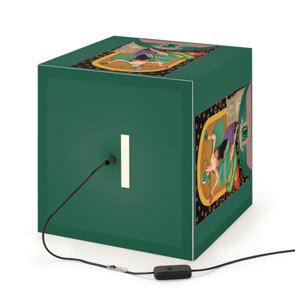 May & Emerald (from the Gem Series) by Sofia Chiostri Light Cube Lamp