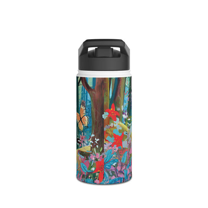 A Colorful Raptor Stainless Steel Water Bottle