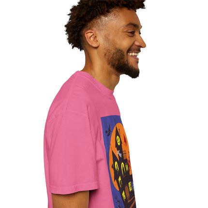 Halloween Night at the Haunted House Unisex Garment-Dyed T-shirt