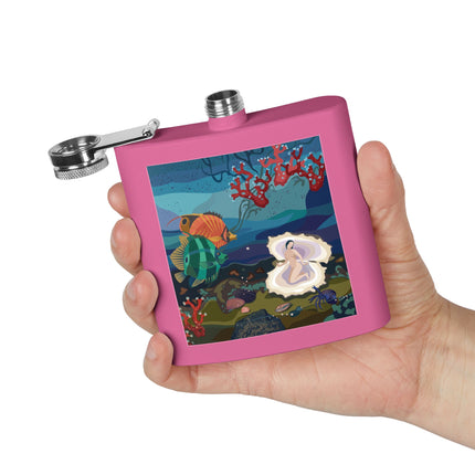 Ocean Pearl Siren Flask – Mystical Mermaid & Marine Enchantment