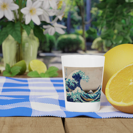 The Great Wave off Kanagawa by Katsushika Hokusai Ceramic Shot Glass