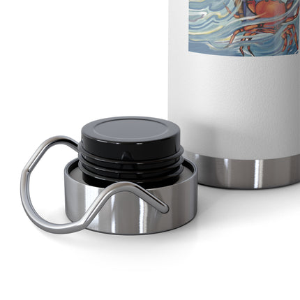 Playful Waves and Fashion Follies Copper Vacuum Insulated Bottle, 22oz