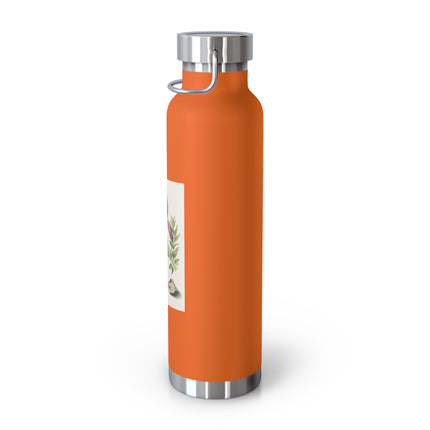 Tulip, Branches of Myrtle, and Shells by Maria Sibylla Merian Copper Vacuum Insulated Bottle, 22oz