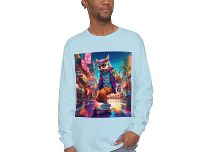 Neon Skater Garment-dyed Long Sleeve T-Shirt
