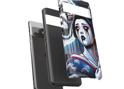 Geisha’s Black Ink Tears Phone Cases