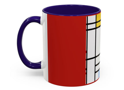 Place de la Concorde by Piet Mondrian Colorful Mugs (11oz, 15oz)